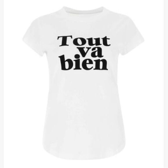 -Zadig et Voltaire Tout Va Bien T-Shirt NWT - Picture 1 of 10